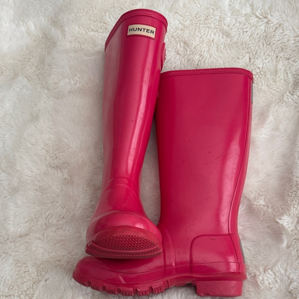 Hunter Bright Pink Rain Boots